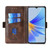 For vivo V25 5G/V25e 5G/X80 Lite Contrast Color Side Buckle Leather Phone Case(Dark Brown+Gold)