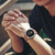 For Garmin Fenix 6 GPS 22mm Leather Steel Buckle Watch Band(Brown)