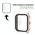 For Garmin Venu Sq2 PC + 9H Tempered Glass Integrated Protective Watch Case(Pink)