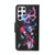 For Samsung Galaxy S23 Ultra 5G Colored Drawing Pattern Leather Phone Case(Fluorescent Butterfly)
