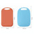 10 PCS Plastic Anti-Slip Kitchen Cutting Board(No. 2 Gray)