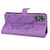For OPPO A17 Retro Skin Feel Butterflies Embossing Horizontal Flip Leather Phone Case(Purple)