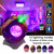 K850 LED Dinosaur Egg Remote Control Bluetooth Star Projection Light with Speaker Function(Crack White)