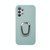 For Samsung Galaxy A32 5G Ring Holder Litchi Texture Genuine Leather Phone Case(Cyan) For Samsung Galaxy A32 5G Ring Holder Litchi Texture Genuine Leather Phone Case(Cyan)