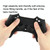 For PS5 Game Controller Joystick Cap Silicone Protective Cover Kit Dustproof Case(Black Polka Dots)
