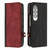 For Samsung Galaxy Z Fold 3 5G Side Buckle Double Fold Leather Phone Case(Red)