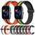 For Amazfit GTS 3 20mm Folding Magnetic Clasp Silicone Watch Band(Black+White)
