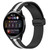 For Huawei Watch 3 22mm Folding Magnetic Clasp Silicone Watch Band(Black+White)