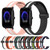 For Amazfit Pop 20mm Folding Magnetic Clasp Silicone Watch Band(Red+Black)
