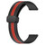 For Garmin Venu SQ 20mm Folding Magnetic Clasp Silicone Watch Band(Black+Red)