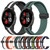 For Garmin Venu 2 Plus 20mm Folding Magnetic Clasp Silicone Watch Band(Midnight Blue + White)