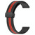 For Amazfit GTR 42mm 20mm Folding Magnetic Clasp Silicone Watch Band(Black+Red)