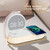 K01T 15W  3 In 1 Mobile Phone Wireless Charging with Alarm Clock and Night Light(White)