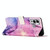 For Infinix Hot 12 Play Painted Marble Pattern Leather Phone Case(Purple)