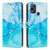For Infinix Hot 11 Play Painted Marble Pattern Leather Phone Case(Blue Green)