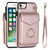 For iPhone SE 2022 / SE 2020 / 8 / 7 Anti-theft RFID Card Slot Phone Case(Rose Gold)