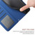 For Motorola Moto E22 4G HT03 Skin Feel Butterfly Embossed Flip Leather Phone Case(Blue)
