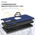 For Samsung Galaxy S23 Ultra 5G PC + TPU Magnetic Phone Case with Invisible Ring Holder(Navy Blue)