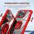 For iPhone 13 Pro Max TPU + PC Lens Protection Phone Case with Ring Holder(Red)