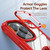 For iPhone 13 Pro Max TPU + PC Lens Protection Phone Case with Ring Holder(Red)