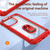 For iPhone 13 Pro Max TPU + PC Lens Protection Phone Case with Ring Holder(Red)