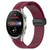 For Huawei Watch 3 Pro 22mm Solid Color Magnetic Clasp Silicone Watch Band(Wine Red)