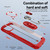 For iPhone 14 TPU + PC Lens Protection Phone Case with Ring Holder(Red)