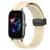 For Amazfit GTS 3 20mm Solid Color Magnetic Clasp Silicone Watch Band(Beige)