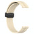 For Amazfit GTS 3 20mm Solid Color Magnetic Clasp Silicone Watch Band(Beige)