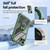 For iPhone 14 TPU + PC Lens Protection Phone Case with Ring Holder(Green)