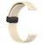 For Honor Watch GS 3 22mm Solid Color Magnetic Clasp Silicone Watch Band(Beige)
