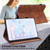 For Xiaomi Redmi Pad 10.61 Lace Flower Embossing Pattern Leather Tablet Case(Brown)