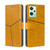 For OPPO K10x 5G Geometric Stitching Horizontal Flip Leather Phone Case(Yellow)