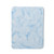 For iPad 10th Gen 10.9 2022 Three-fold Marble Texture Protective Tablet Case with Pen Slot(Blue)