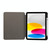 For iPad 10th Gen 10.9 2022 Three-fold Marble Texture Protective Tablet Case with Pen Slot(Smoky Gray)