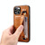 For iPhone 13 Crocodile Wristband Wallet Leather Back Cover Phone Case(Brown) For iPhone 13 Crocodile Wristband Wallet Leather Back Cover Phone Case(Brown)