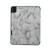 For iPad 10th Gen 10.9 2022 Three-fold Marble Texture Protective Tablet Case with Pen Slot(Black Gray)