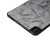 For iPad 10th Gen 10.9 2022 Three-fold Marble Texture Protective Tablet Case with Pen Slot(Black Gray)