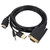 VGA to HDMI Adapter Cable with Audio Band Power Supply, Length: 1.8m(Black)