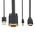 VGA to HDMI Adapter Cable with Audio Band Power Supply, Length: 1.8m(Black)