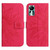 For Infinix Hot 11S NFC Skin Feel Sun Flower Pattern Flip Leather Phone Case with Lanyard(Rose Red)