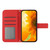 For Infinix Hot 11S NFC Skin Feel Sun Flower Pattern Flip Leather Phone Case with Lanyard(Red)