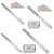 GNR3 Stainless Steel Measurement Bass Guitar Neck Ruler, Style: Double Teeth GNR3 Stainless Steel Measurement Bass Guitar Neck Ruler, Style: Double Teeth
