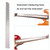 GNR3 Stainless Steel Measurement Bass Guitar Neck Ruler, Style: Double Teeth GNR3 Stainless Steel Measurement Bass Guitar Neck Ruler, Style: Double Teeth