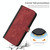 For Samsung Galaxy A31 Side Buckle Double Fold Hand Strap Leather Phone Case(Red)