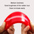 Plastic Bull Bar Film Squeegee Car Glass Cleaning Tools(Red With Handle)