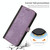 For Samsung Galaxy A21s Side Buckle Double Fold Hand Strap Leather Phone Case(Purple)