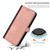 For Samsung Galaxy M33 Side Buckle Double Fold Hand Strap Leather Phone Case(Pink)