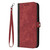 For Samsung Galaxy A21s Side Buckle Double Fold Hand Strap Leather Phone Case(Red)