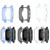 For Garmin Venu Sq 2 Half-cover TPU Watch Case(Transparent Black)